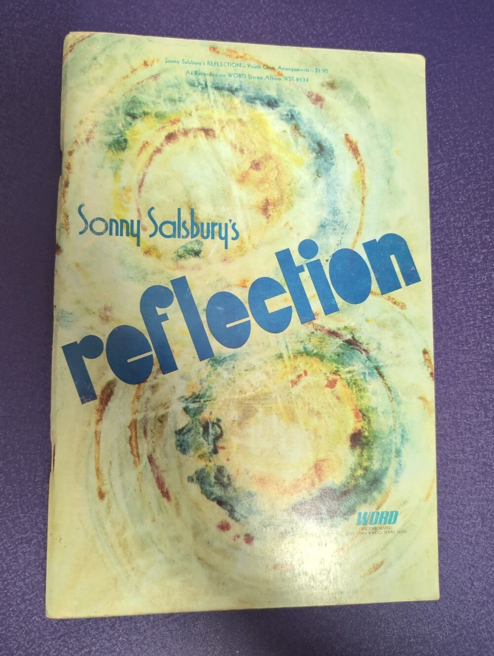 Vintage Sonny Salsbury's Reflection Songbook Sheet Music Word Music 1971 Rare